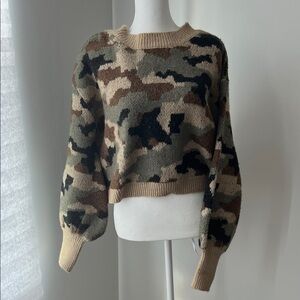 HYFVE Camouflage Crew Neck Sweater